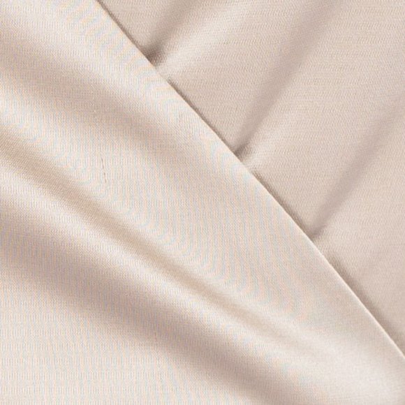 long sleeve satin wrap dress, romper - Picture 5 of 8